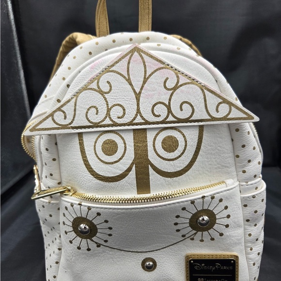 Loungefly Disneyland Small World White and Gold Backpack - Picture 13 of 13